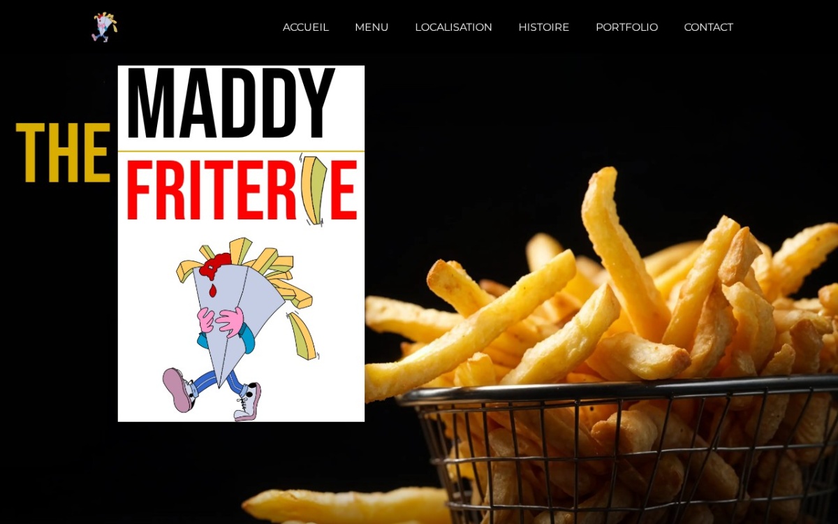 Aperçu du site Chez Maddy · friterie