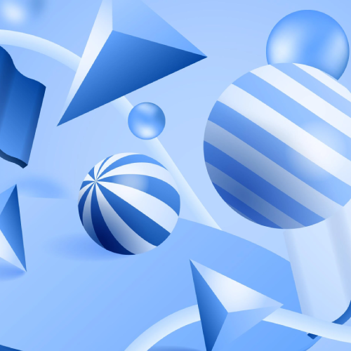 Fond 3D bleu